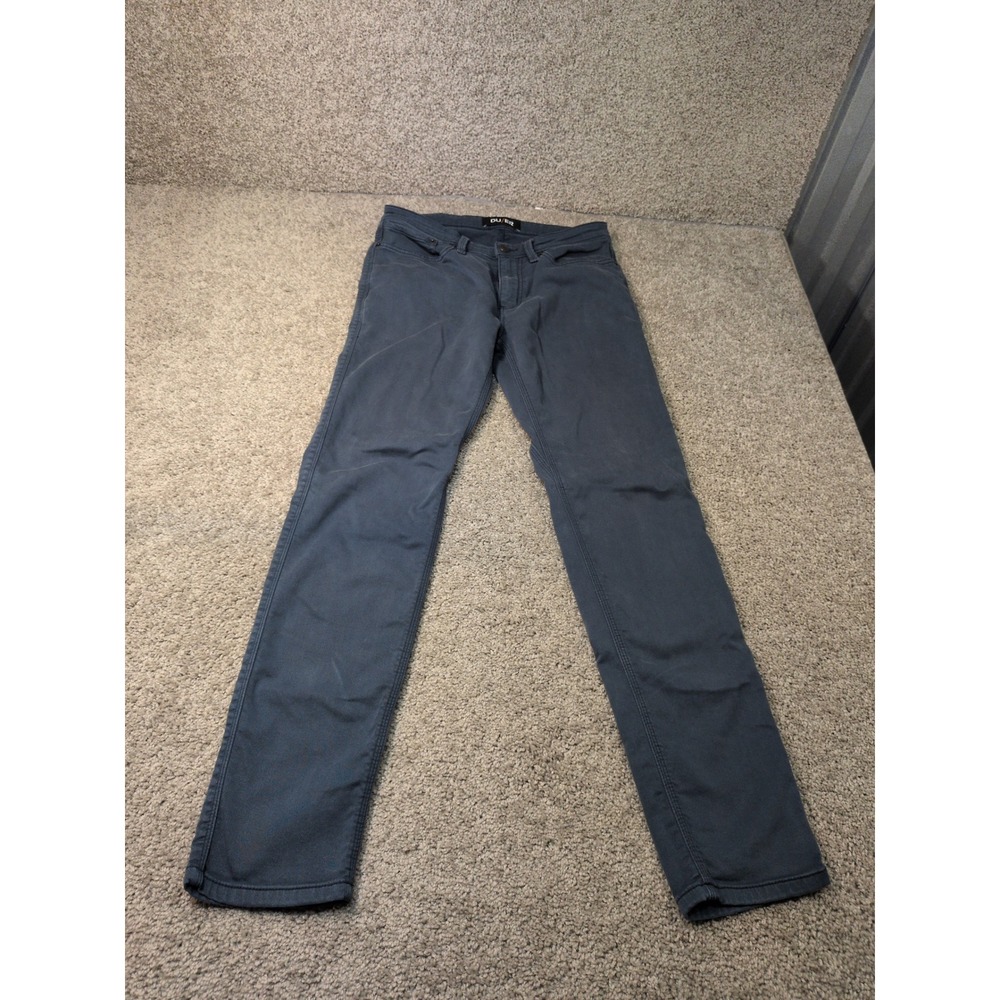 DU/ER N2X Slim Fit Performance Pants Mens 31x32 Charcoal Blue MFNS1001
